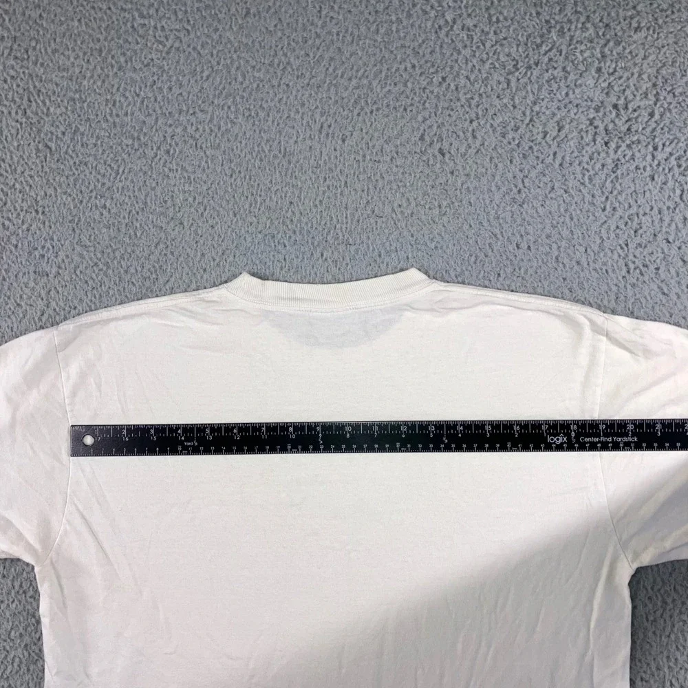 VTG Champion Quinnipiac University T-Shirt Men L White Short Sleeve Graphic Tee‎ - Picture 7 of 7